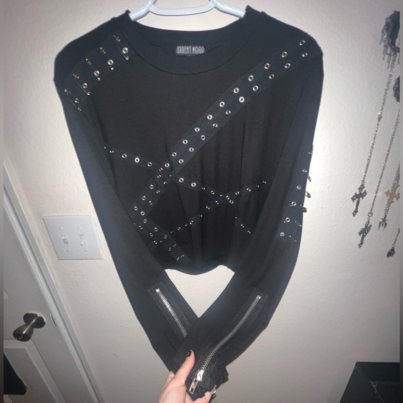 Current Mood Tops - current mood bondage punk top 🖤